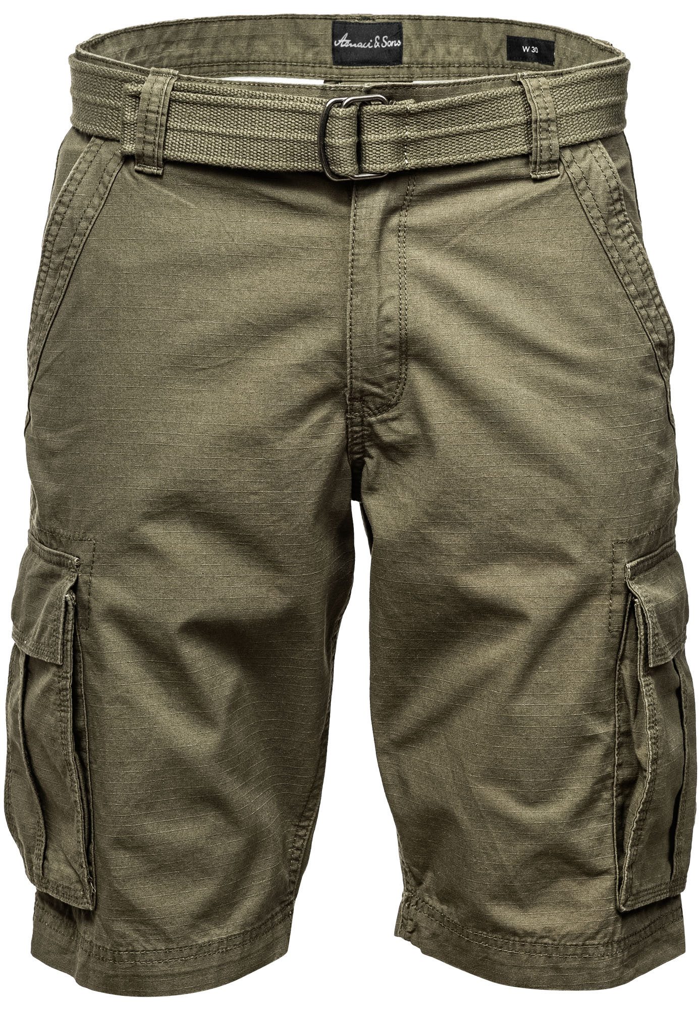 Amaci&Sons Cargoshorts MIDFIELD Chinoshort inkl. Gürtel günstig online kaufen