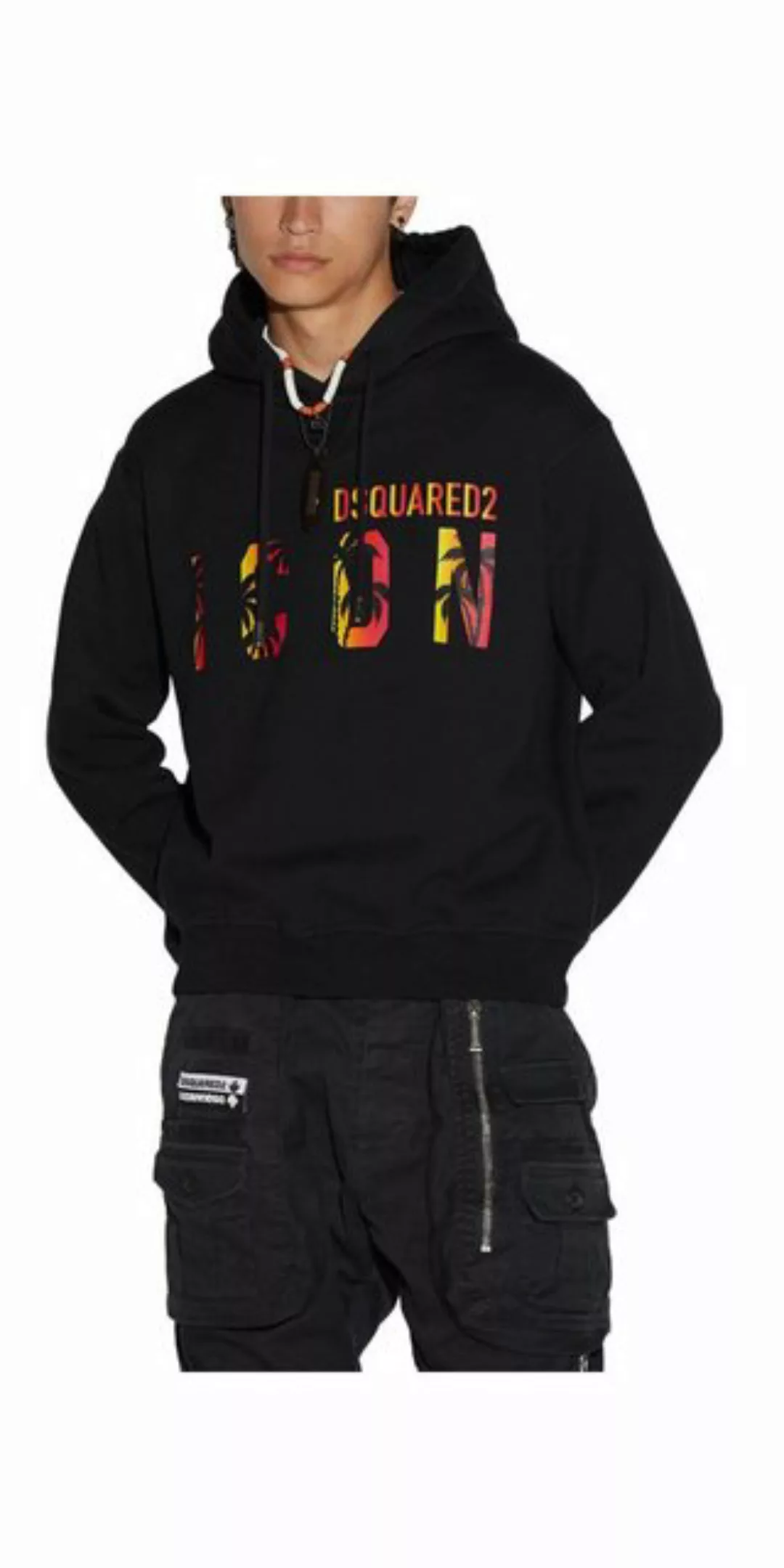 Dsquared2 Rundhalspullover Dsquared2 ICON Sunset Pullover Schwarz Herren günstig online kaufen