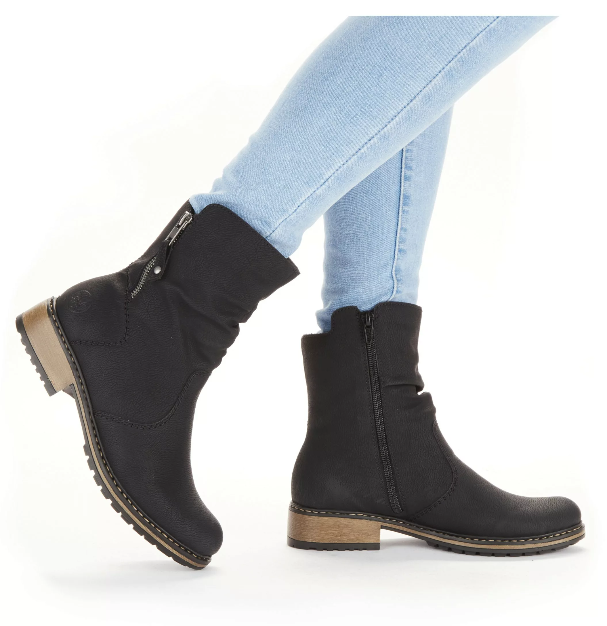 Rieker Winterstiefelette, Winterboots, slouchy Schaft, Blockabsatz in schma günstig online kaufen