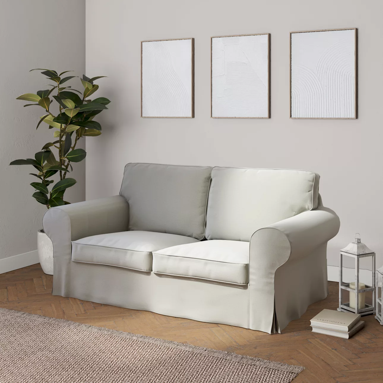 Bezug für Ektorp 2-Sitzer Sofa nicht ausklappbar, mintgrün, Sofabezug für günstig online kaufen