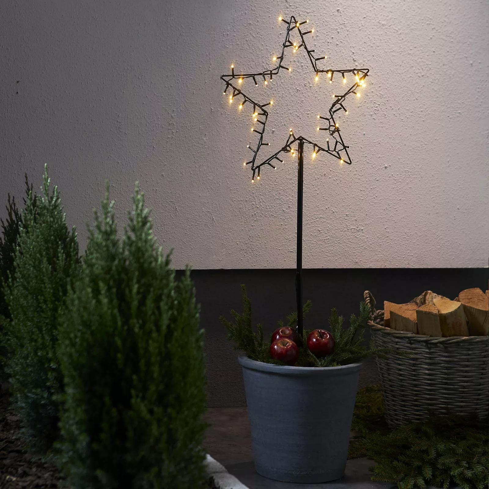 LED Stern Spiky in Schwarz 3,6W IP44 mit Erdspieß günstig online kaufen