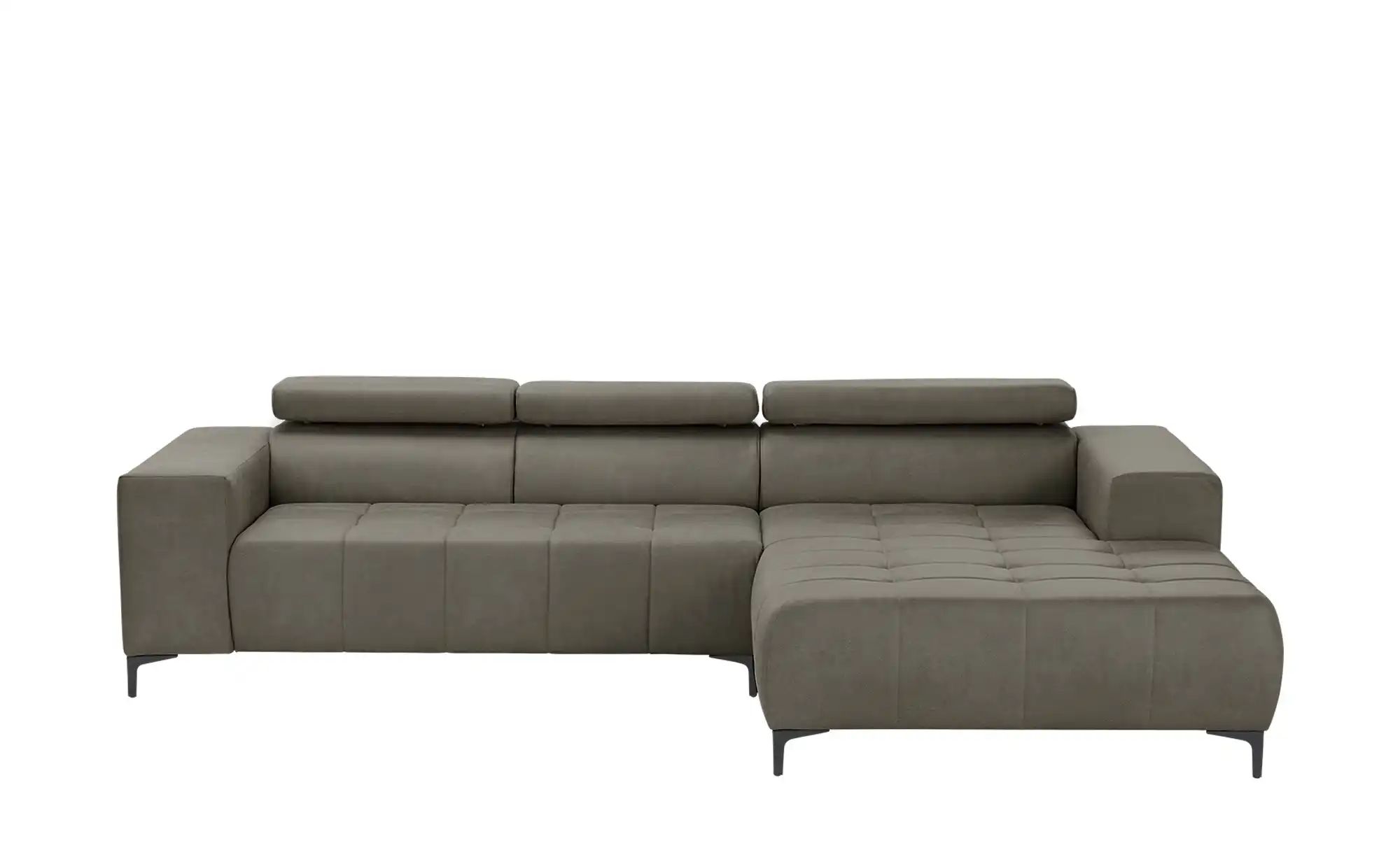 switch Ecksofa aus Mikrofaser Caro ¦ grau ¦ Maße (cm): B: 289 H: 93 T: 175 günstig online kaufen