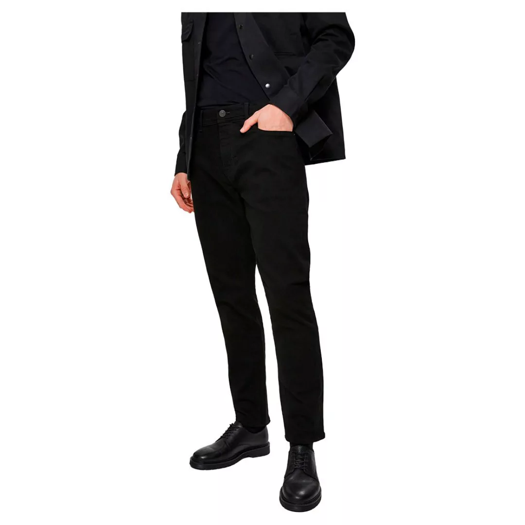 Selected Leon 4001 Slim St Stretch Jeans 33 Black Denim günstig online kaufen