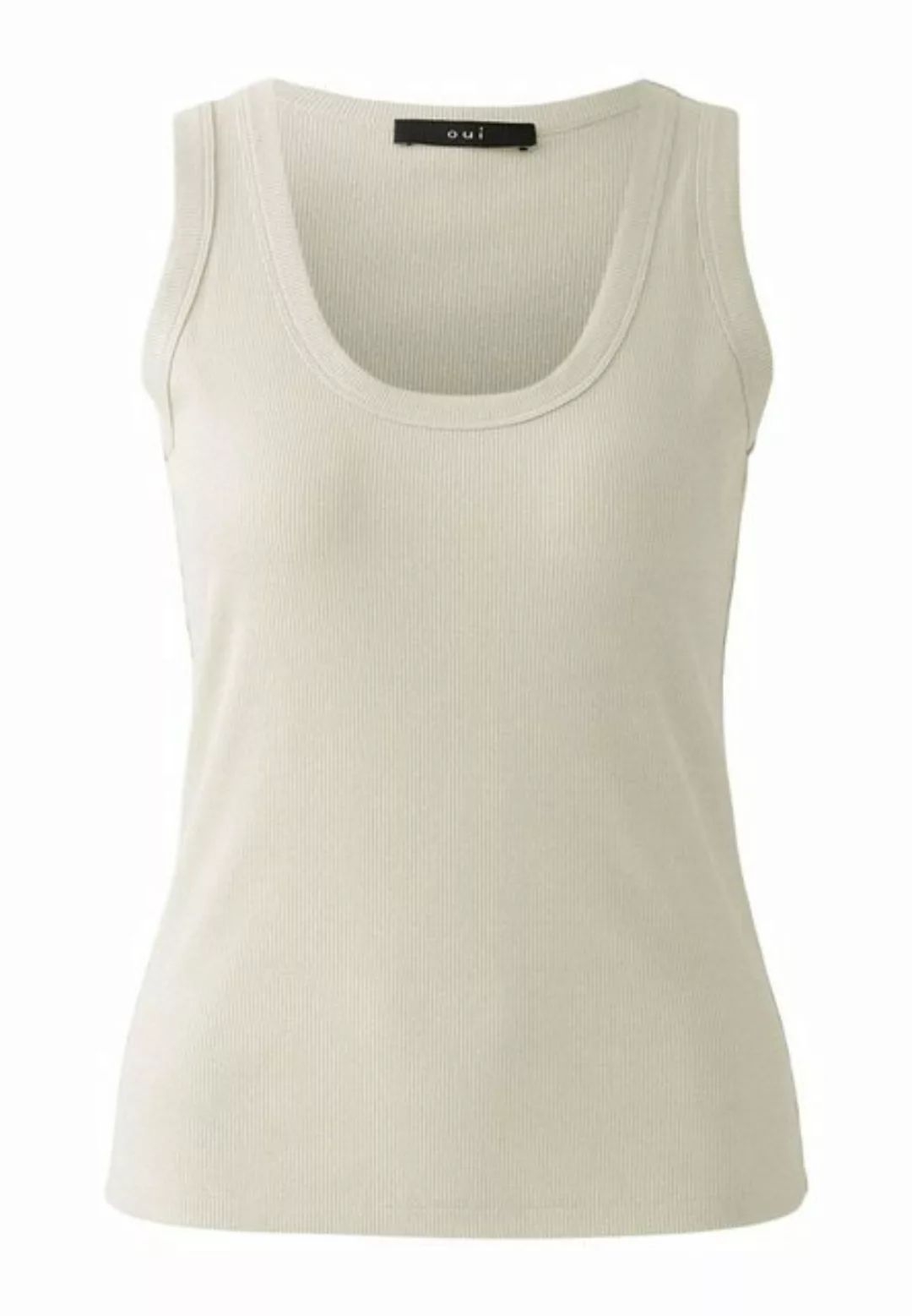 Oui Trägertop Tank Top Viskose mit Glanzgarn günstig online kaufen