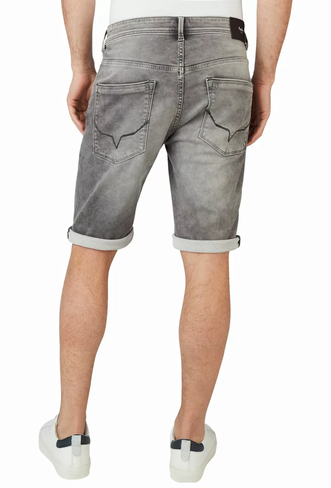Pepe Jeans Herren Jeans Short JACK - Regular Fit - Grau - Light Grey Denim günstig online kaufen