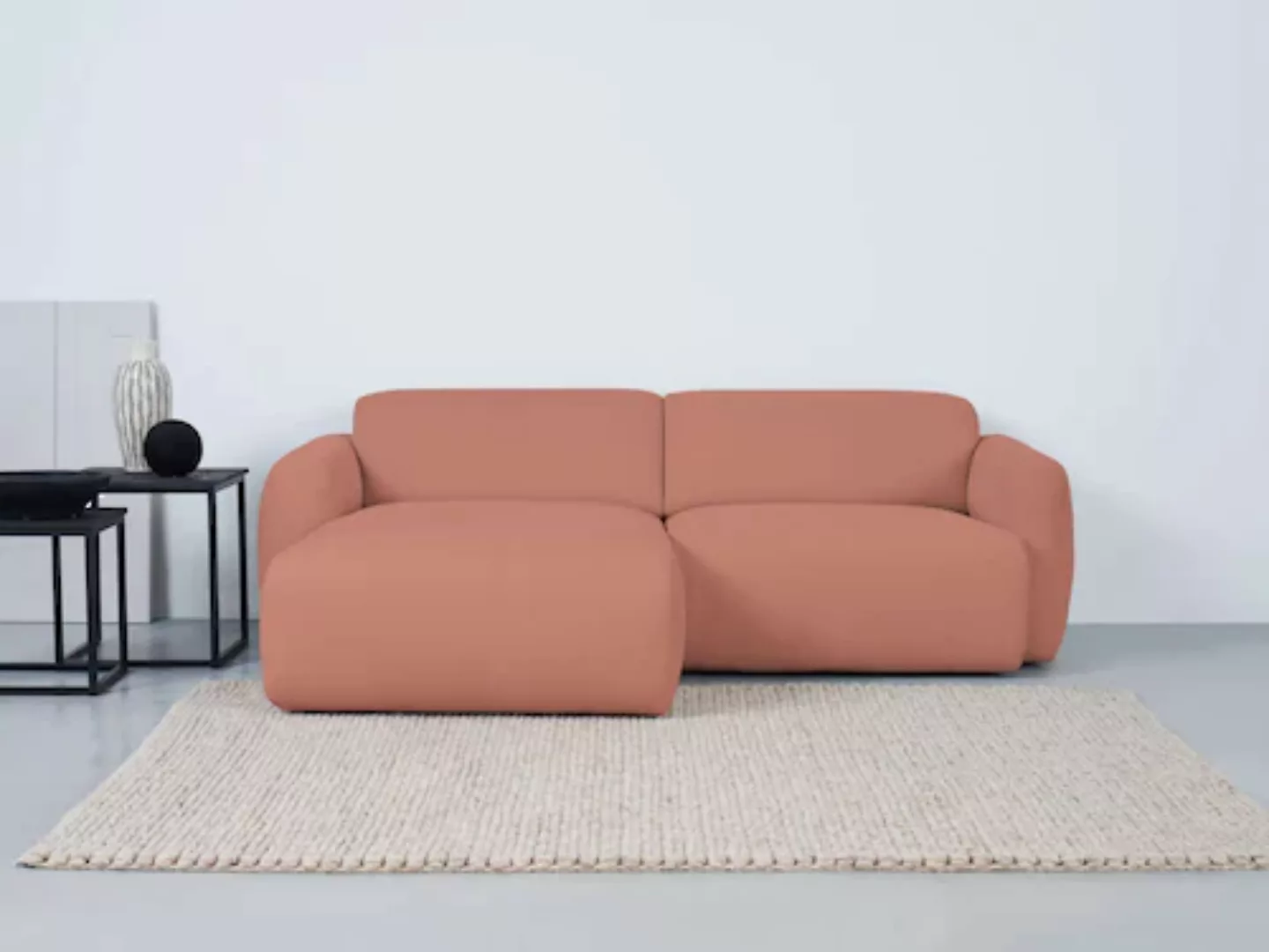 andas Ecksofa "Myrland", Breite 232 cm, Chenille, Easy Clean Stoff, mit Kal günstig online kaufen