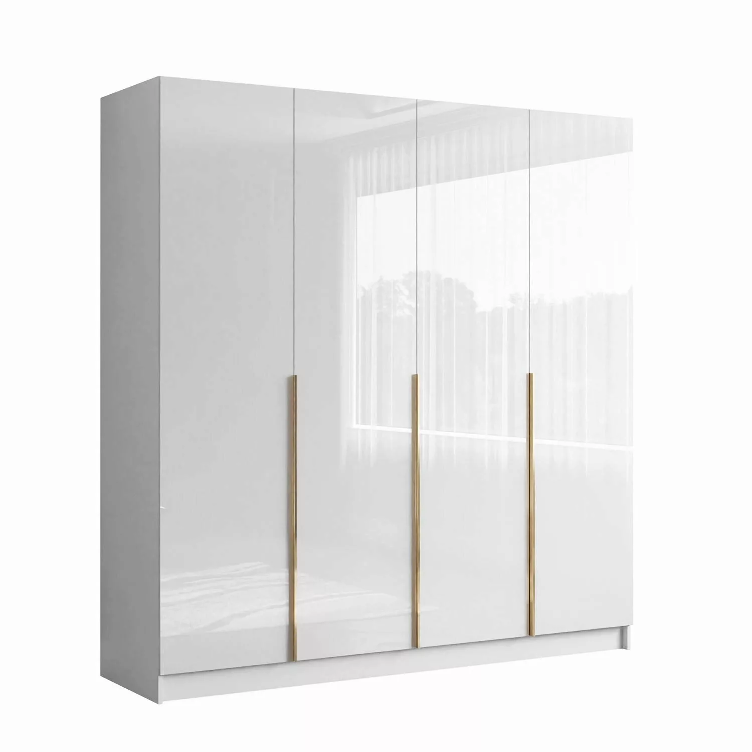 Lookway Kleiderschrank AUREL 4D mit Hochglanz günstig online kaufen