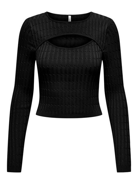 ONLY Strickpullover ONLMEDDI LS CABLE CROP O-NECK CC KNT günstig online kaufen