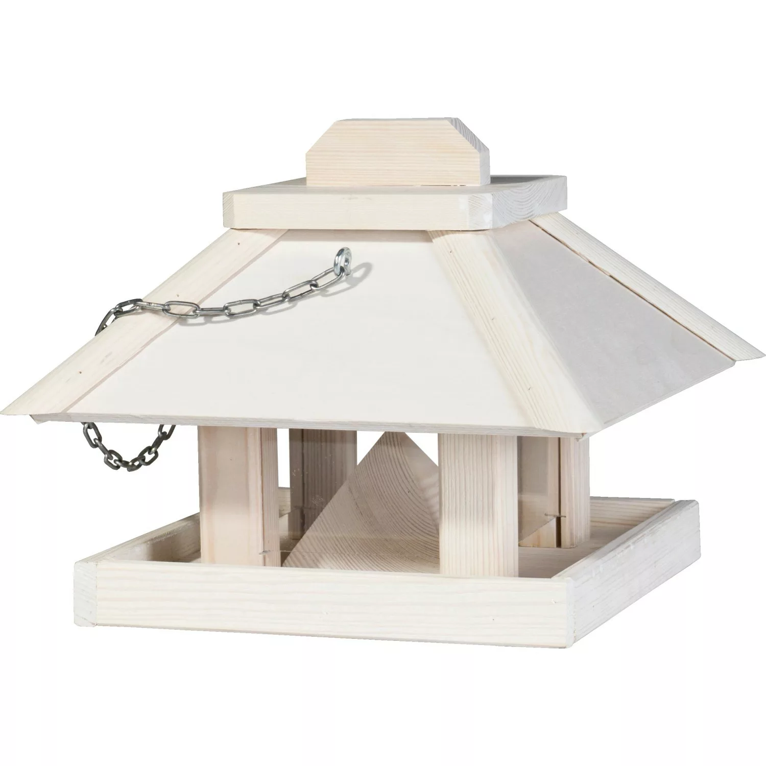 Vogelfutterhaus Kiefernholz Weiß 22 cm  x 29 cm  x 29 cm günstig online kaufen