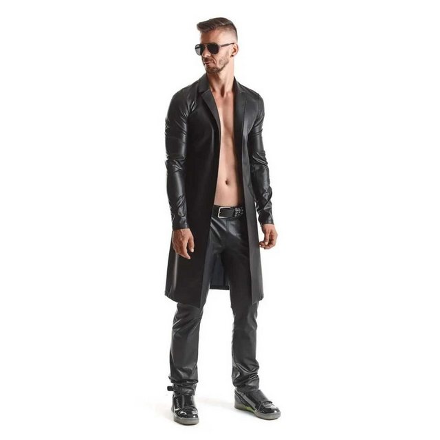 Regnes Fetish Planet Lederimitatmantel Herren Mantel Sergio schwarz Wetlook günstig online kaufen