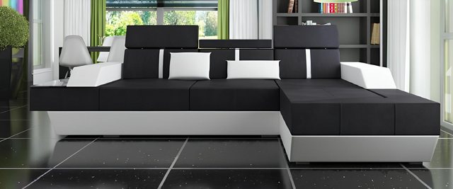 Xlmoebel Ecksofa Neues Polster-Ecksofa aus Stoff - Komfortable Wohnlandscha günstig online kaufen