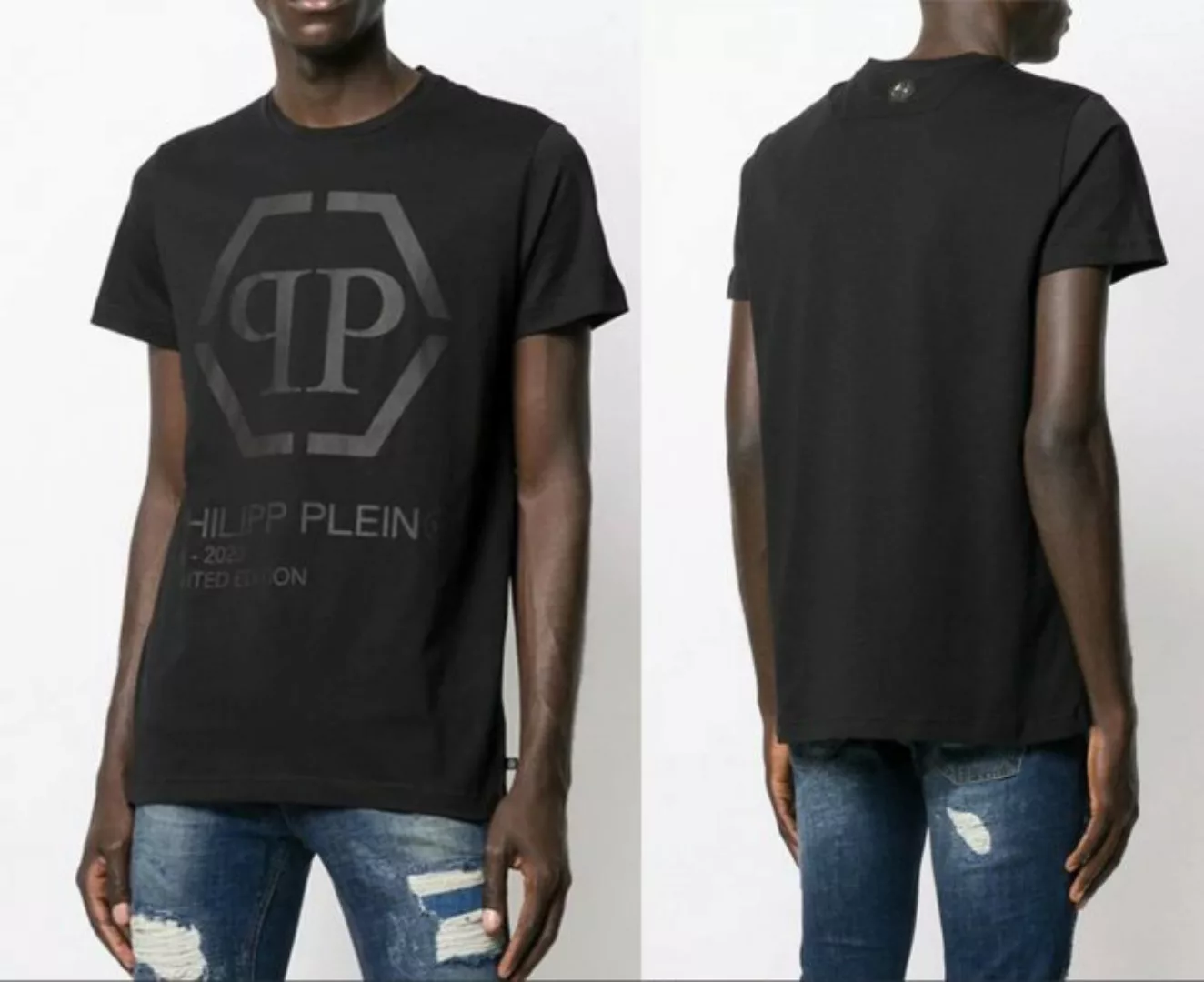 PHILIPP PLEIN T-Shirt Philipp Plein Gold Cut Limited Edition Logo Shirt Rou günstig online kaufen