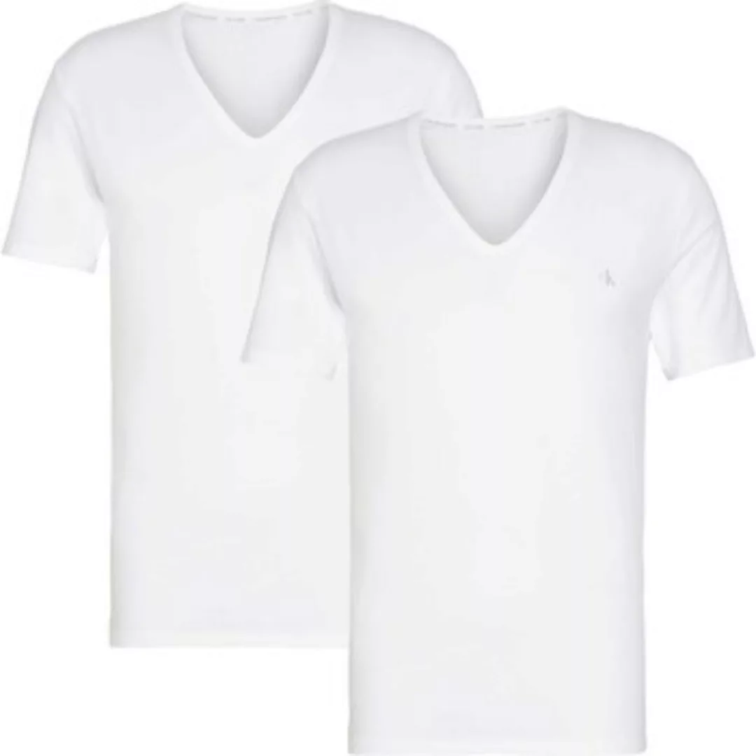 Calvin Klein Jeans  T-Shirts & Poloshirts S/S V Neck 2Pk günstig online kaufen