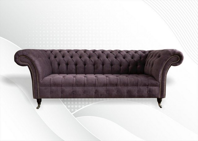 Xlmoebel Sofa Neue lila Stoff-Couch Chesterfield mit gemütlicher Polsterung günstig online kaufen