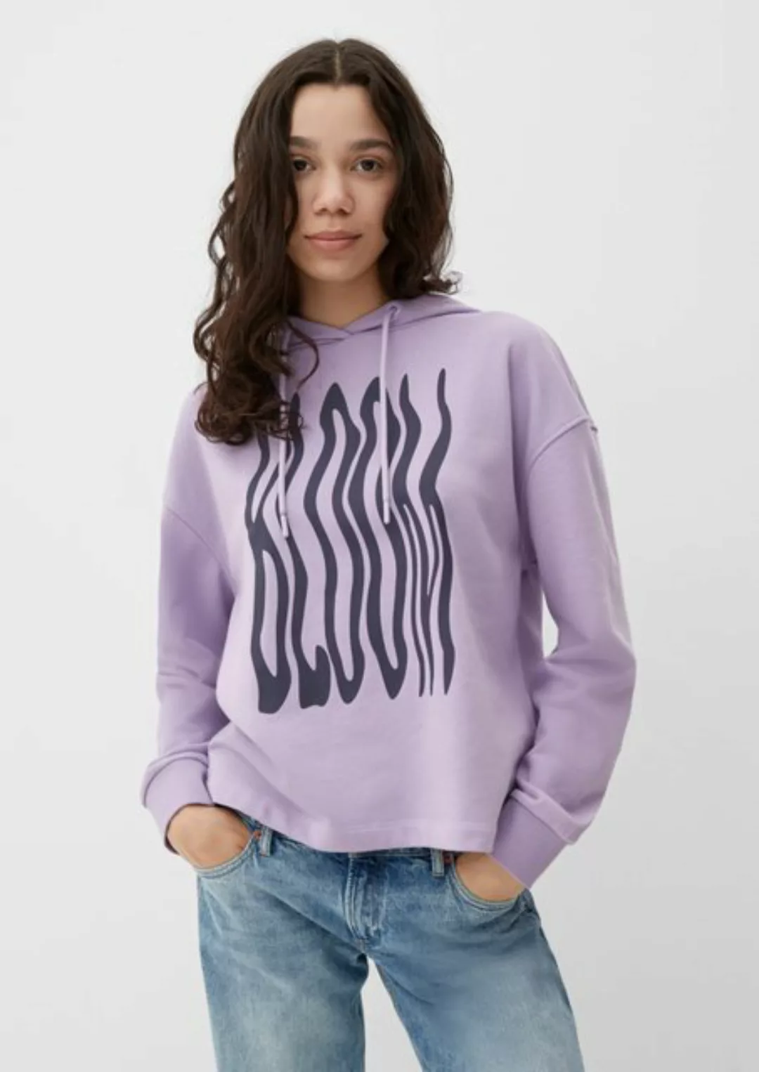 QS Sweatshirt Kapuzensweatshirt im Loose Fit günstig online kaufen
