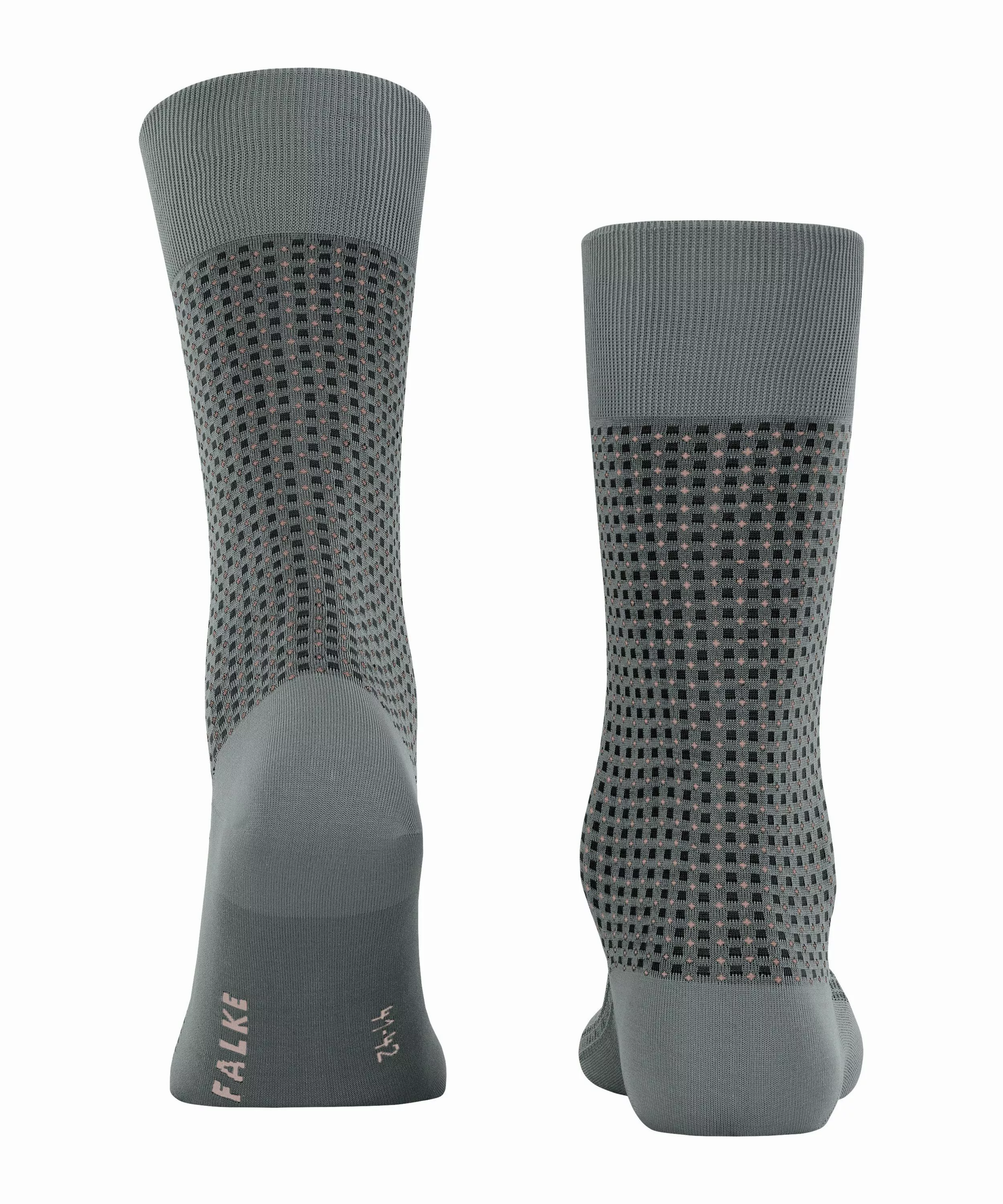 FALKE Uptown Tie Herren Socken, 43-44, Grau, Ajour, Baumwolle, 12437-317605 günstig online kaufen