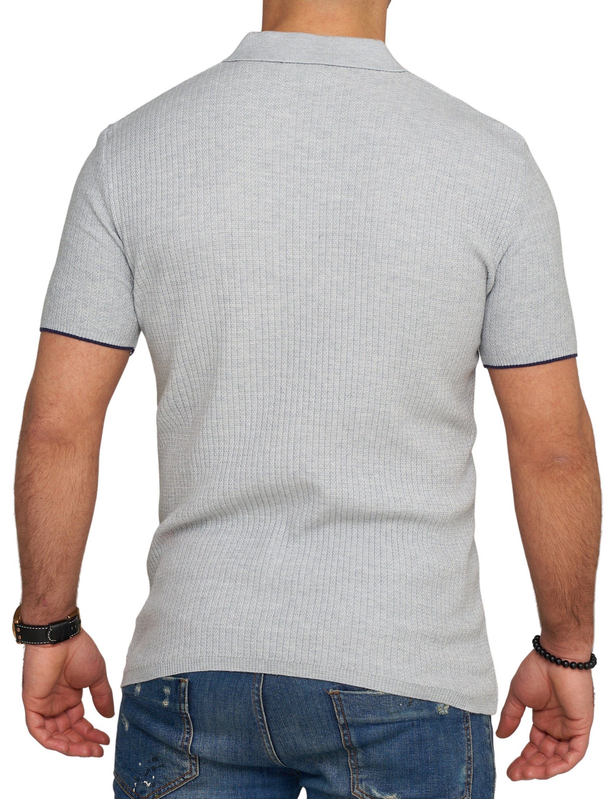 CARISMA Poloshirt CRMANAUS Rippstrick Kurzarm Polo günstig online kaufen