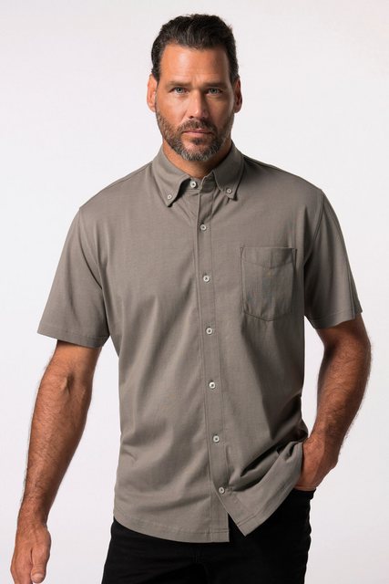 JP1880 Kurzarmhemd Jersey-Hemd Halbarm Buttondown-Kragen Modern Fit günstig online kaufen