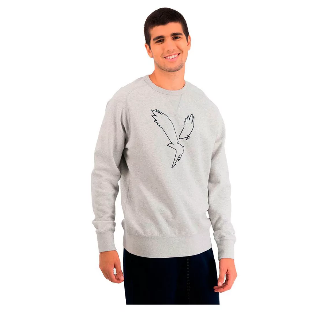 American Eagle Graphic Sweatshirt L Heather Gray günstig online kaufen