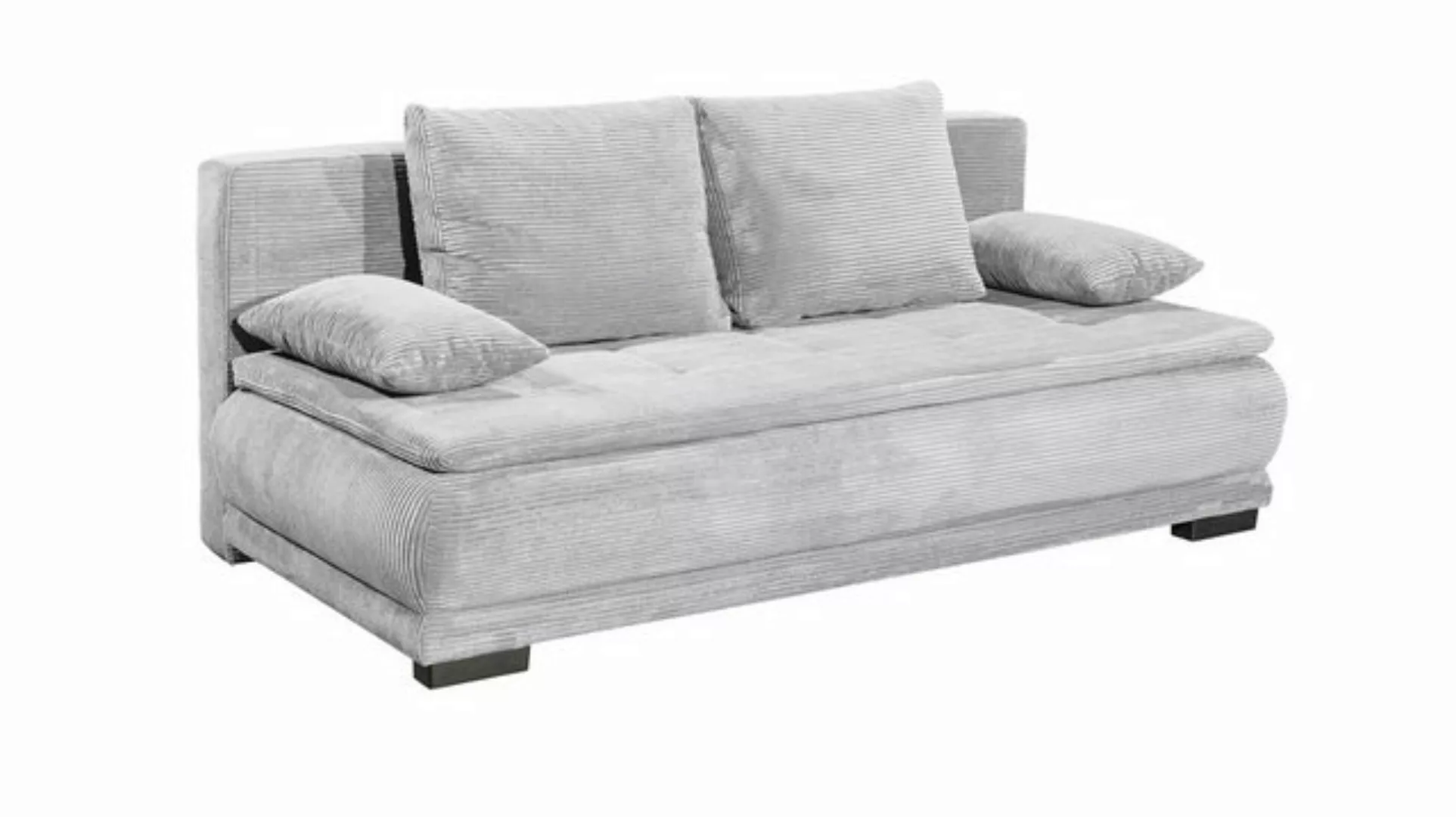 freiraum Schlafsofa LOREEN LUX.3DL, Liegefläche 162x207cm, dove - 208x93x10 günstig online kaufen