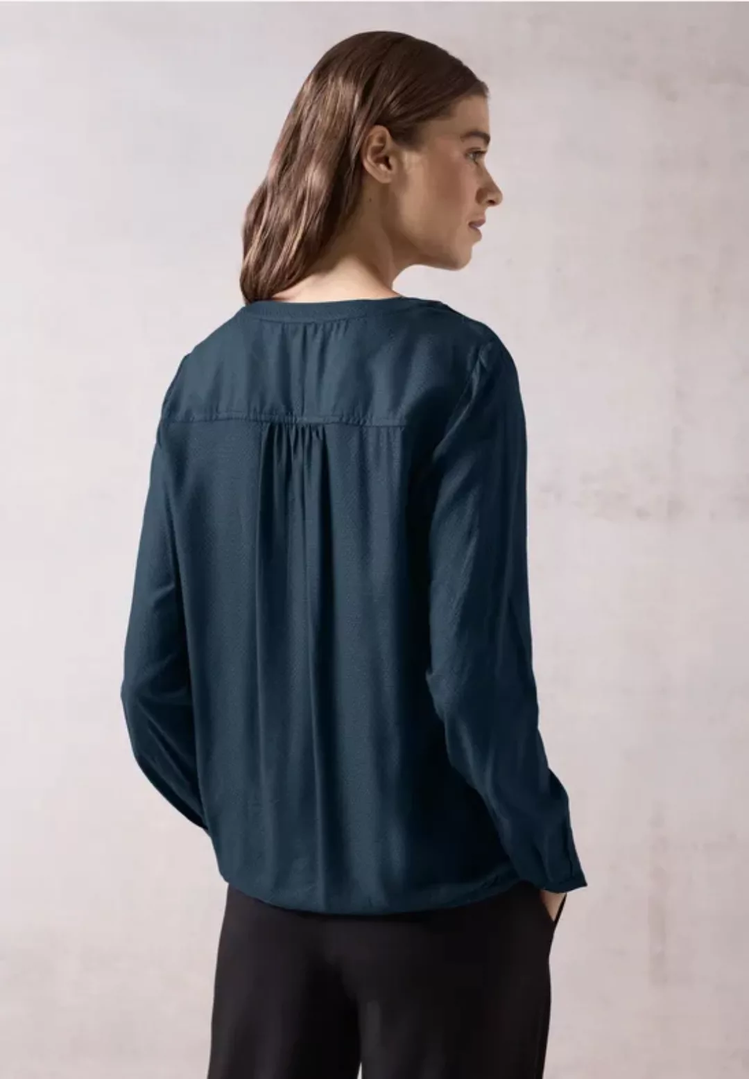 Bluse mit elastischem Saum günstig online kaufen