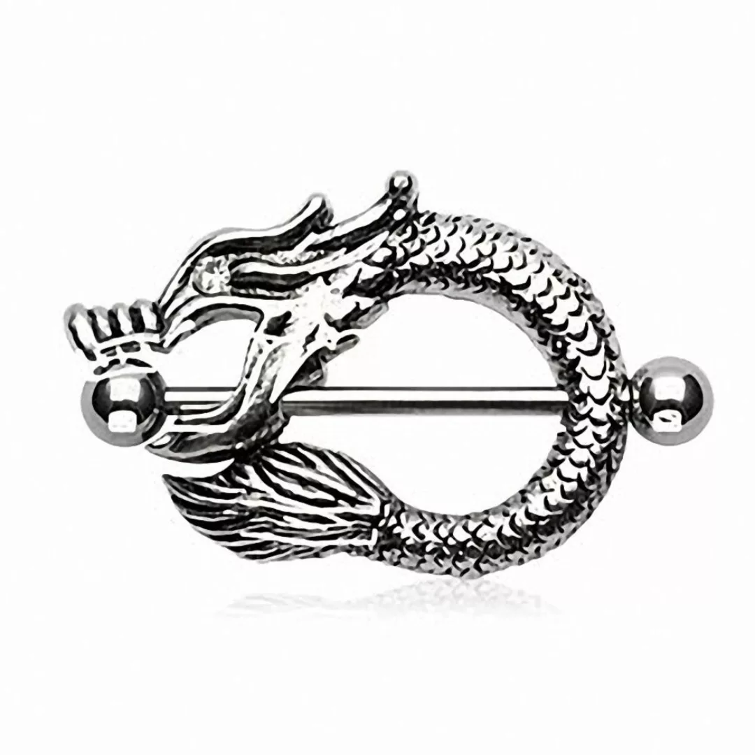 Taffstyle Intimpiercing Intim Brustpiercing Schild Drache günstig online kaufen