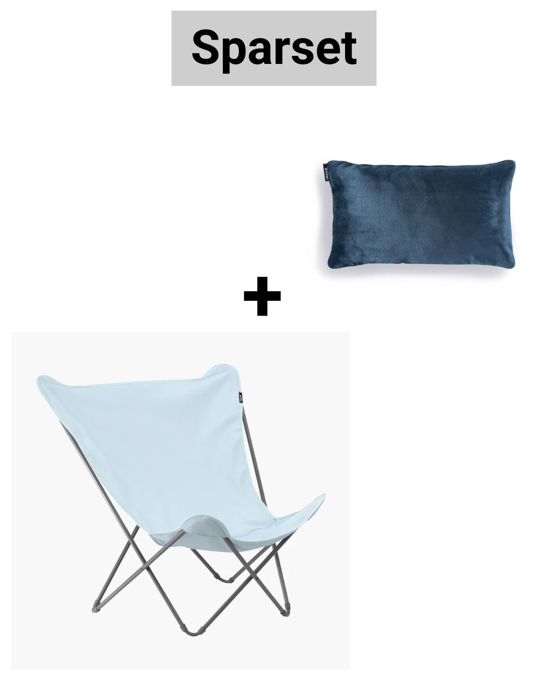 Sparset Pop Up XL Design Outdoor Sessel Azur (Blau) + Kissen günstig online kaufen