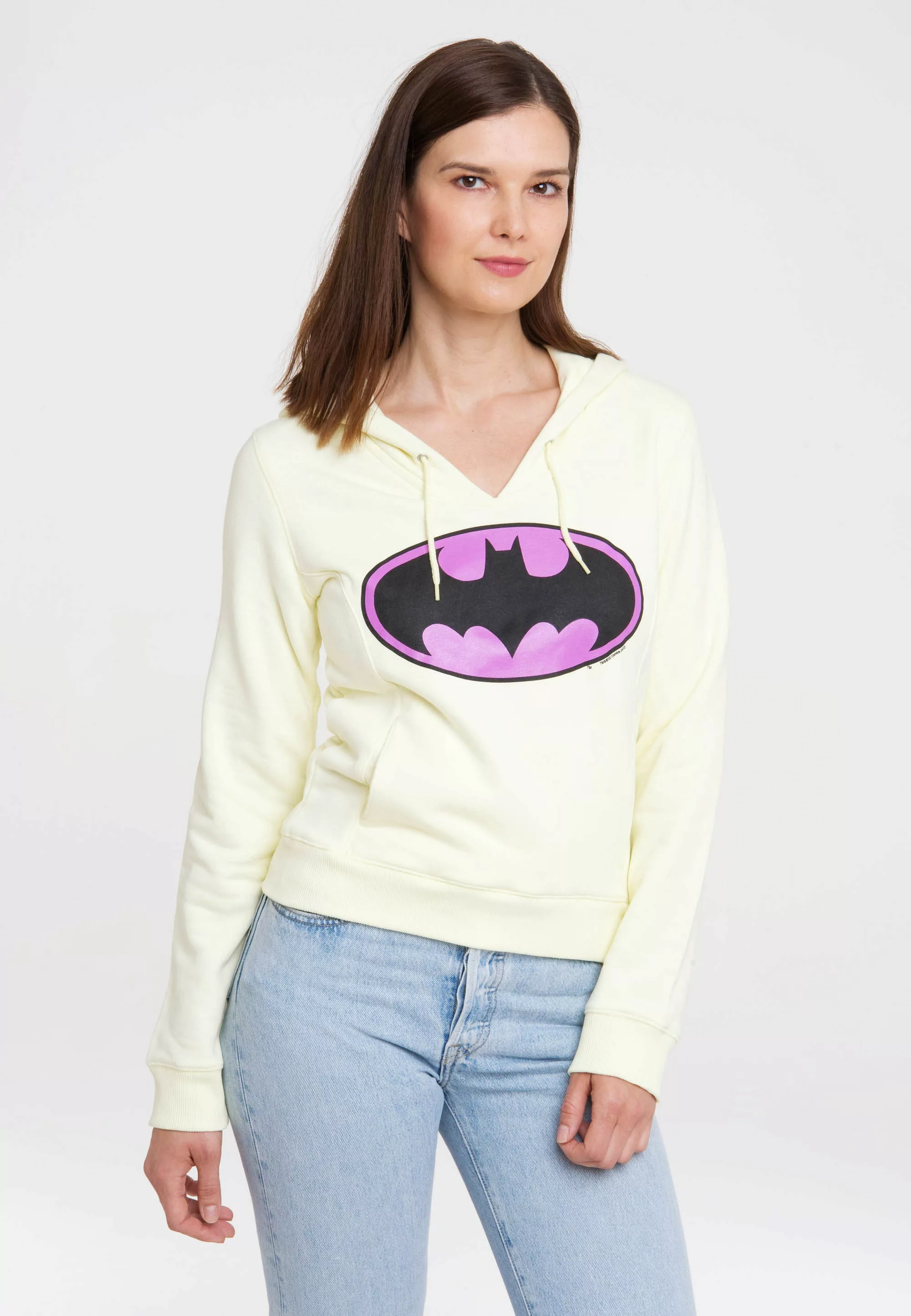 LOGOSHIRT Kapuzensweatshirt "Batman-Logo" günstig online kaufen