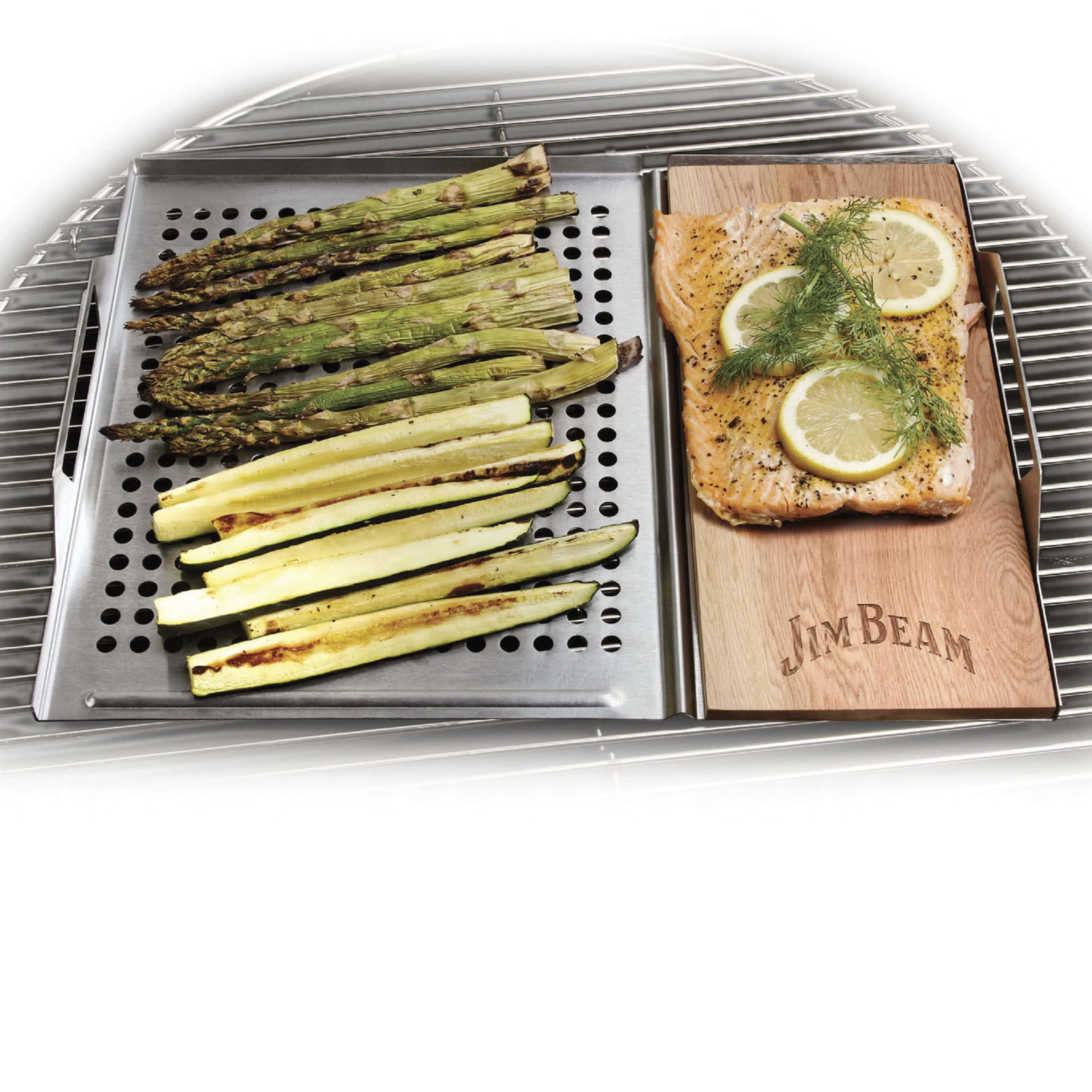 Jim Beam BBQ Grillerweiterung "Edelstahl-Platte", (Set), 59x30 cm, mit Zede günstig online kaufen