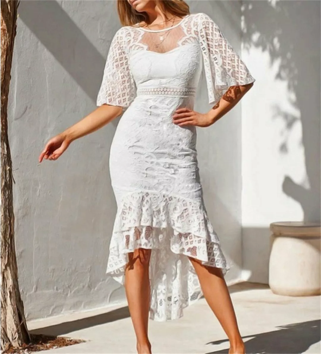 AFAZ New Trading UG 2-in-1-Kleid Exquisiter und modischer Spitzenrock günstig online kaufen