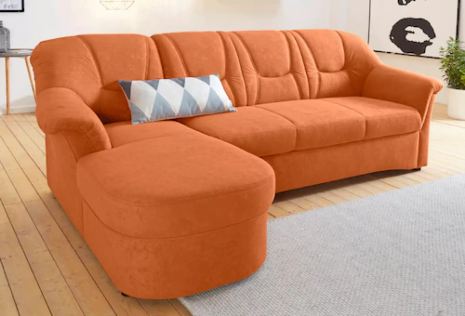 DOMO collection Ecksofa "Sarafina L-Form", wahlweise mit Bettfunktion, opti günstig online kaufen