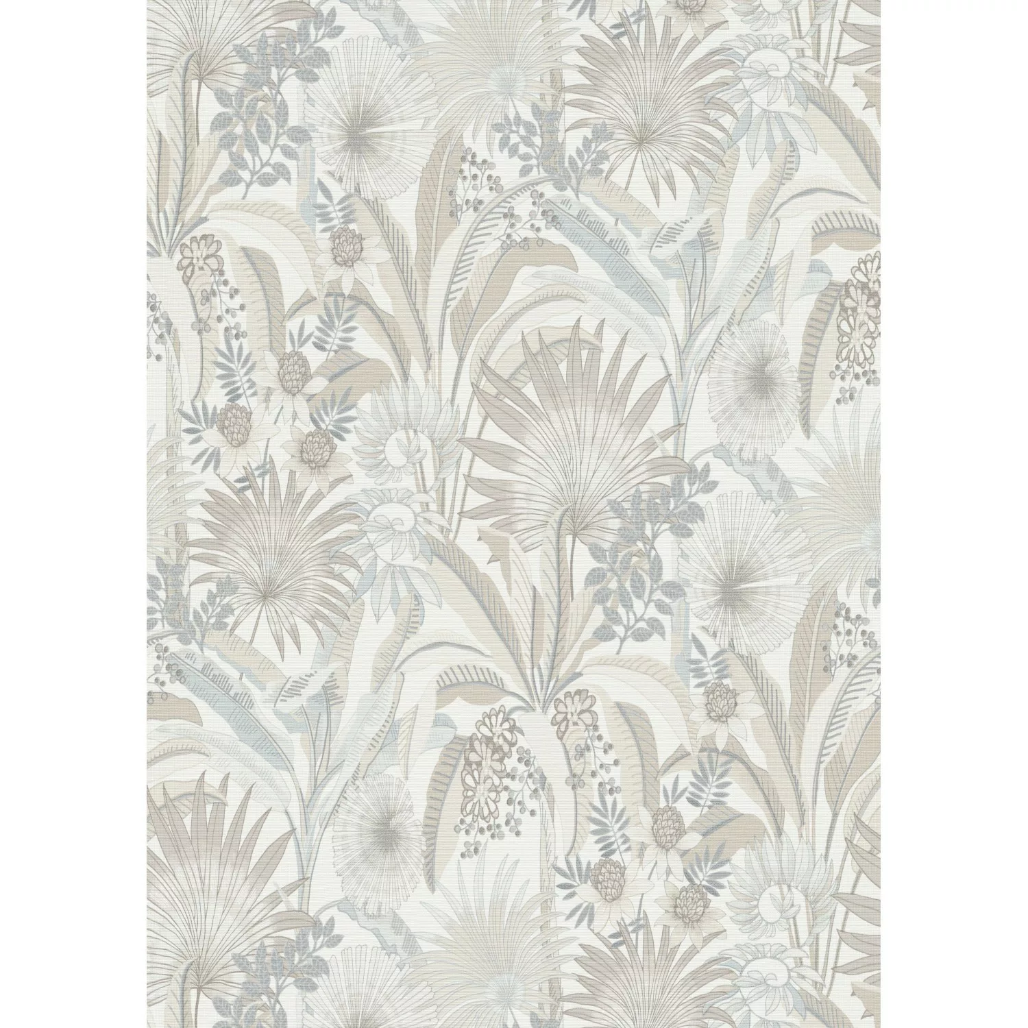 Erismann Vliestapete Martinique Flower Power 10,05 m x 0,53 m Beige günstig online kaufen