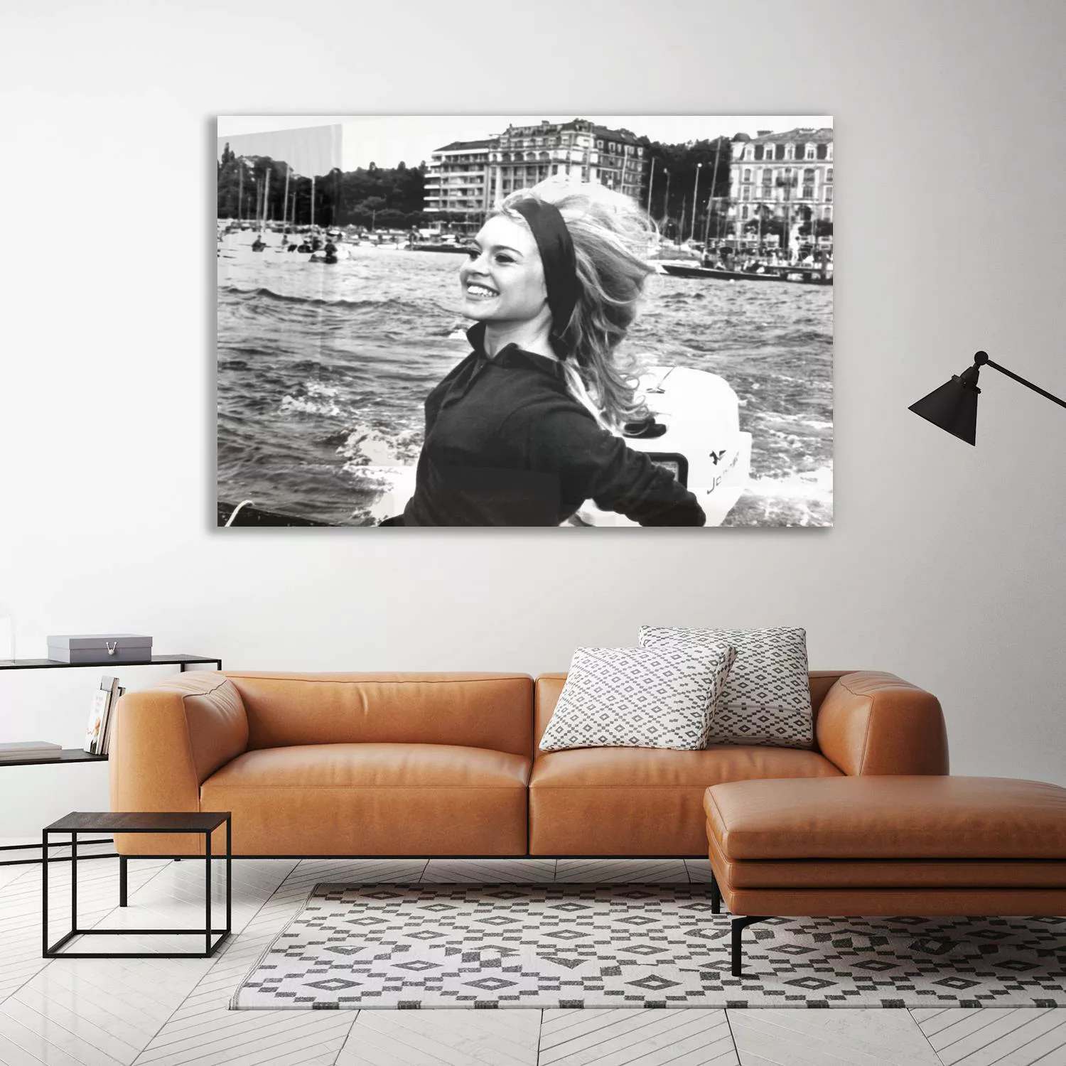 queence Acrylglasbild »Venezia«, Schwarz-Weiß-Stars-Frau, Brigitte Bardot, günstig online kaufen