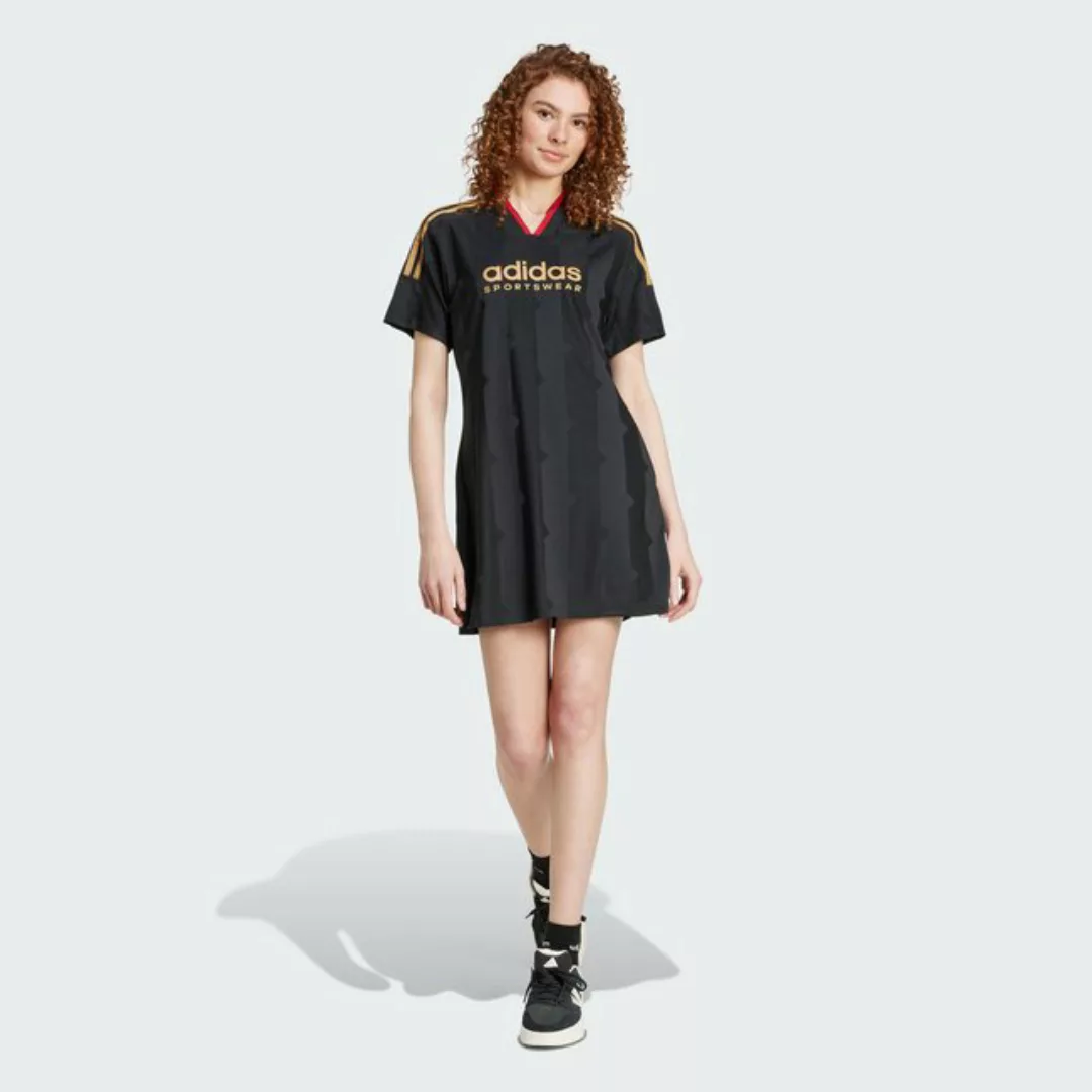 adidas Sportswear Minikleid TIRO CUT 3-STREIFEN JACQUARD T-SHIRT-KLEID günstig online kaufen