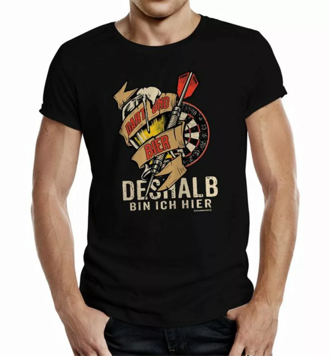 Rahmenlos T-Shirt Geschenk für Dartspieler günstig online kaufen