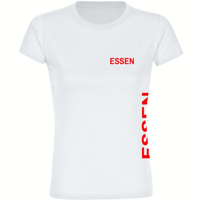 multifanshop T-Shirt Damen Essen - Brust & Seite - Frauen günstig online kaufen