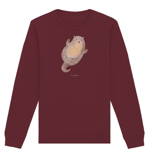 Mr. & Mrs. Panda Longpullover Größe XXL Otter Umarmen - Burgundy - Geschenk günstig online kaufen