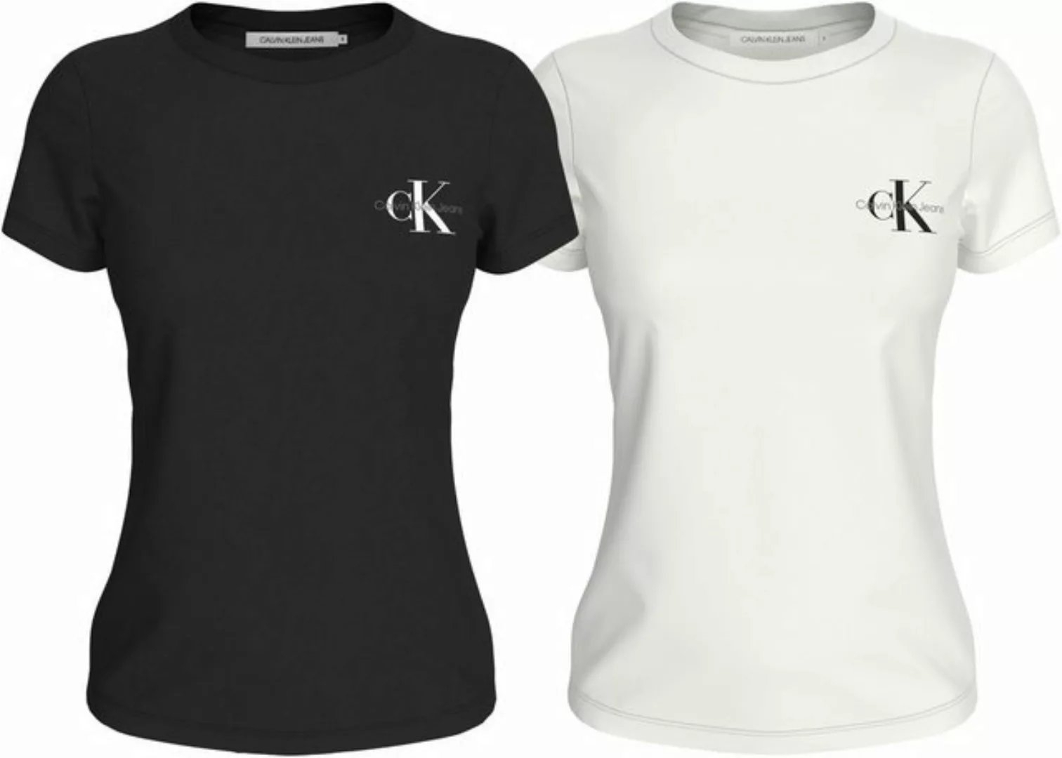 Calvin Klein Jeans Rundhalsshirt "2-PACK MONOLOGO SLIM TEE", mit Calvin Kle günstig online kaufen