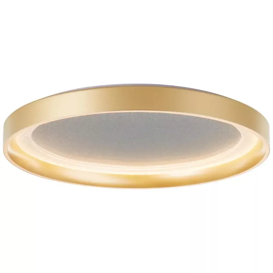 LED Deckenleuchte Quito in Gold 24W 2700lm 330mm günstig online kaufen