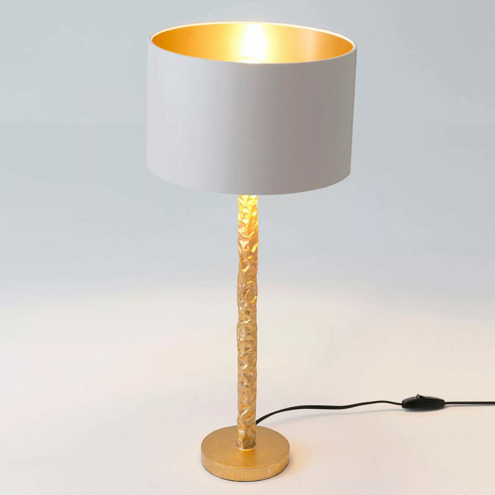 Tischlampe Cancelliere Rotonda weiß/gold 57 cm günstig online kaufen