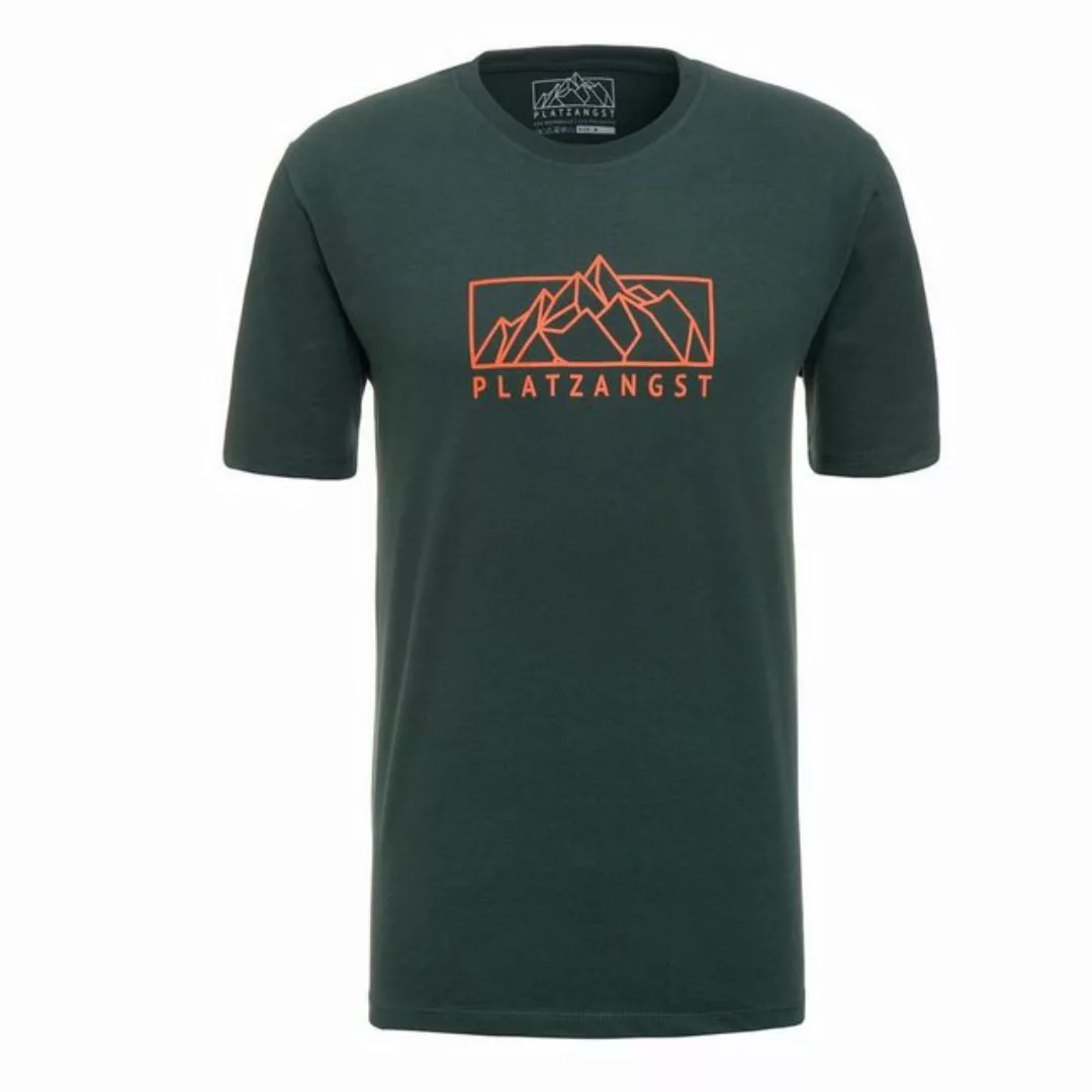 Platzangst T-Shirt T-Shirts Platzangst Mountain Logo T-Shirt - Grün XS- (1- günstig online kaufen