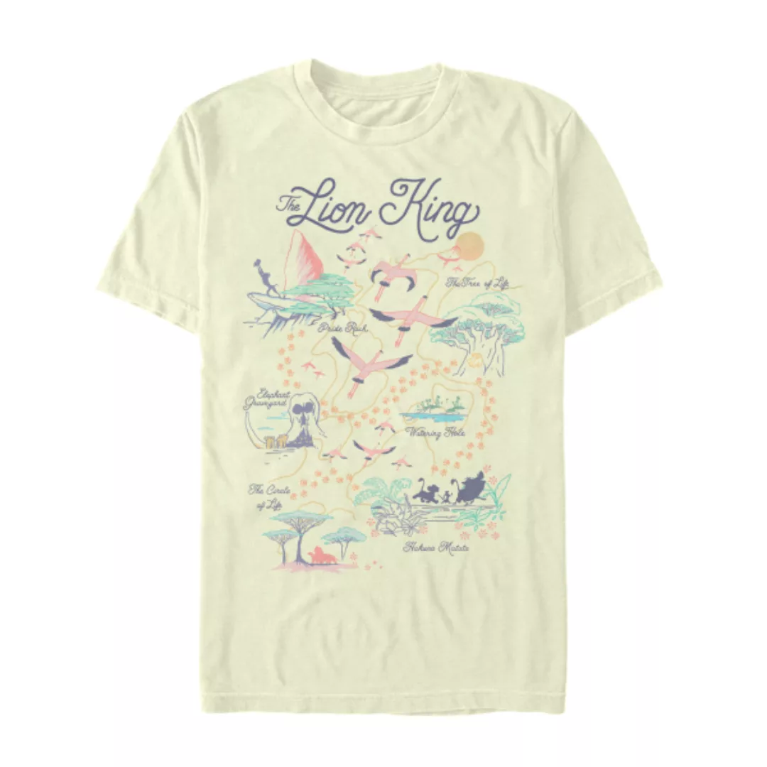 Disney - Der König der Löwen - Gruppe Map of the World - Männer T-Shirt günstig online kaufen