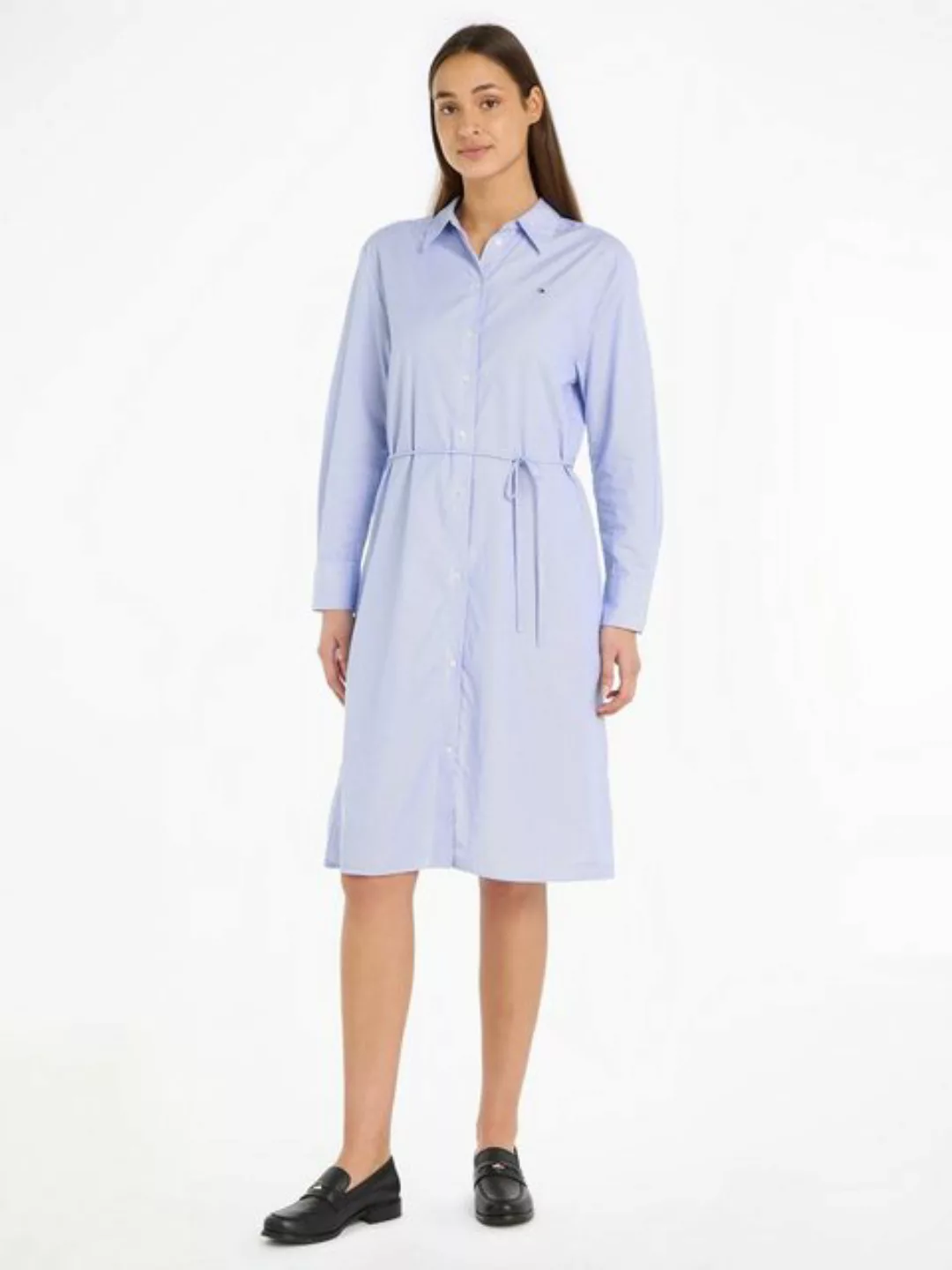 Tommy Hilfiger Shirtkleid "ESSENTIAL STP KNEE SHIRT DRESS", mit Logoprägung günstig online kaufen