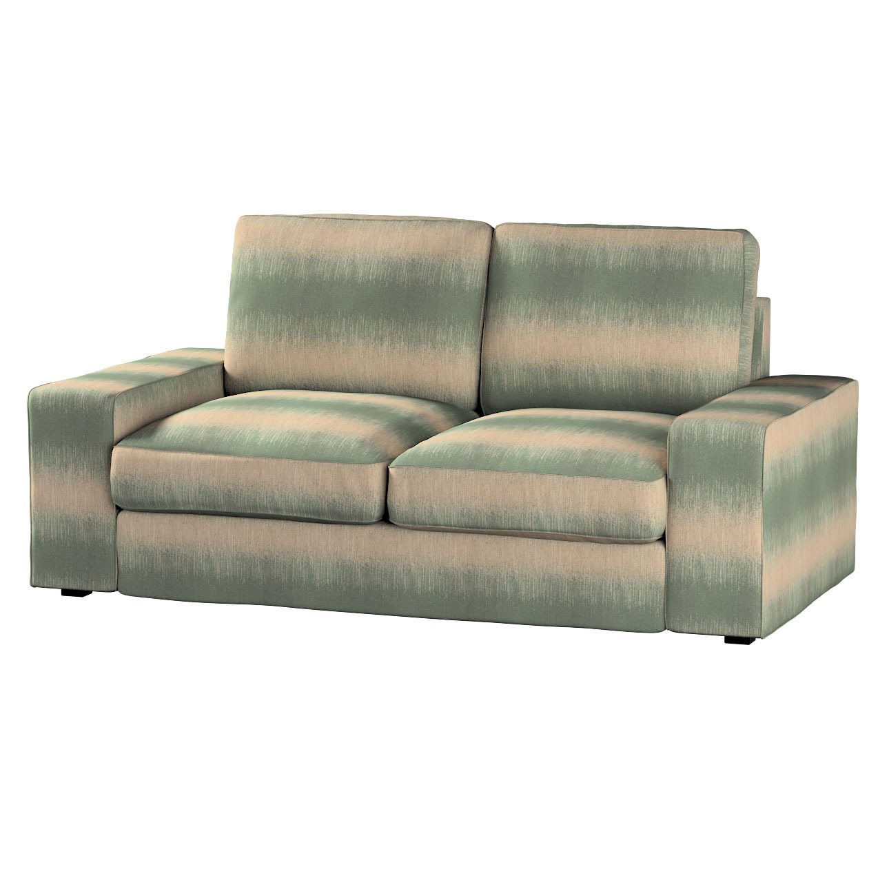 Bezug für Kivik 2-Sitzer Sofa, grün-beige, Bezug für Sofa Kivik 2-Sitzer, L günstig online kaufen