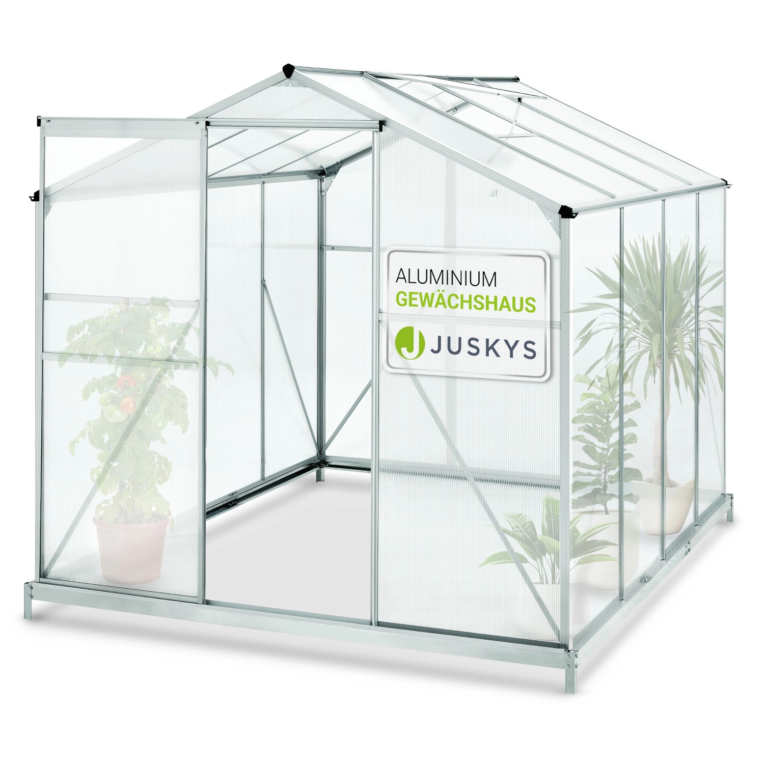 Juskys Gewächshaus GH250F1, BxTxH: 190 x günstig online kaufen