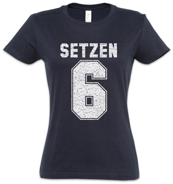 Urban Backwoods Print-Shirt Setzen 6 Damen T-Shirt Note Schulnote Schule Sc günstig online kaufen