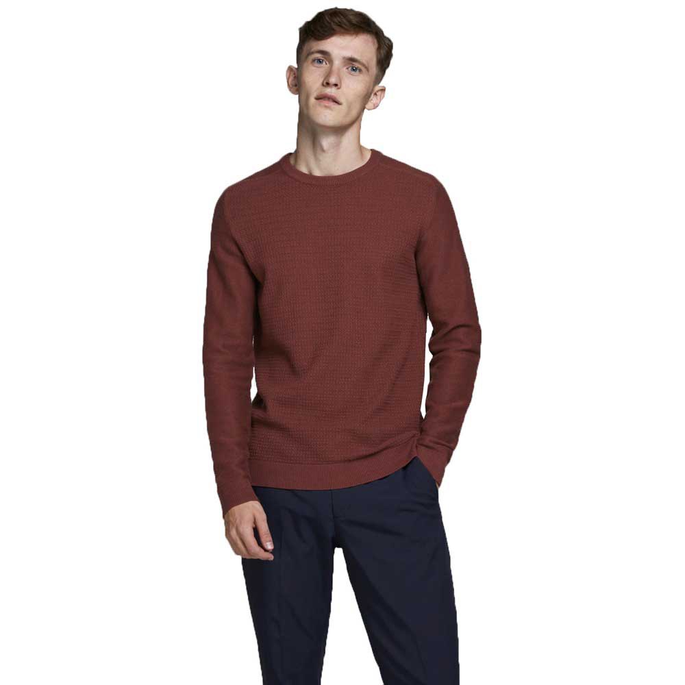 Jack & Jones Bla Adam Knit Crew Pullover S Hot Chocolate günstig online kaufen