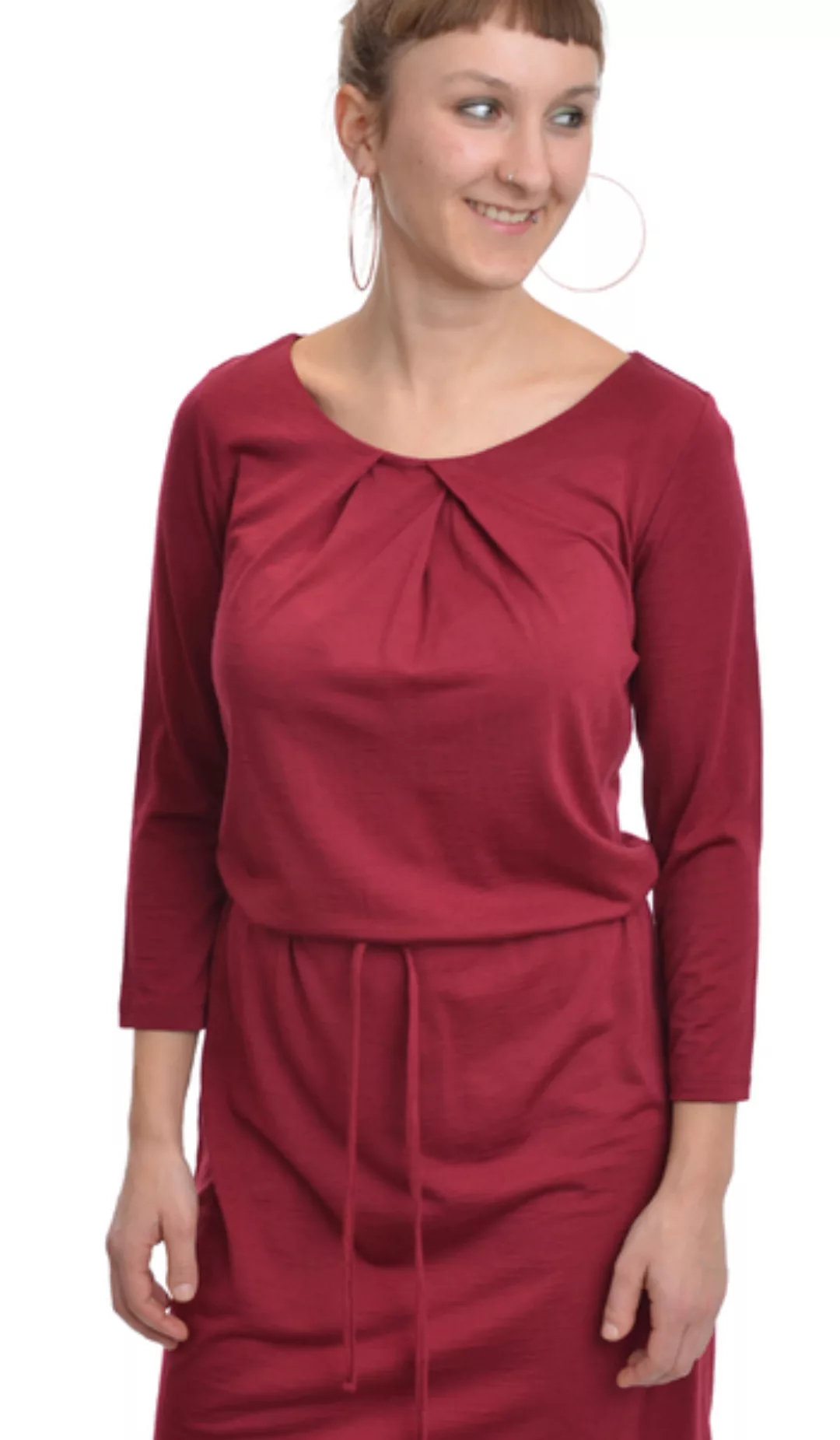 Jerseykleid Gots, Wolle (Kbt) In Deep Red günstig online kaufen
