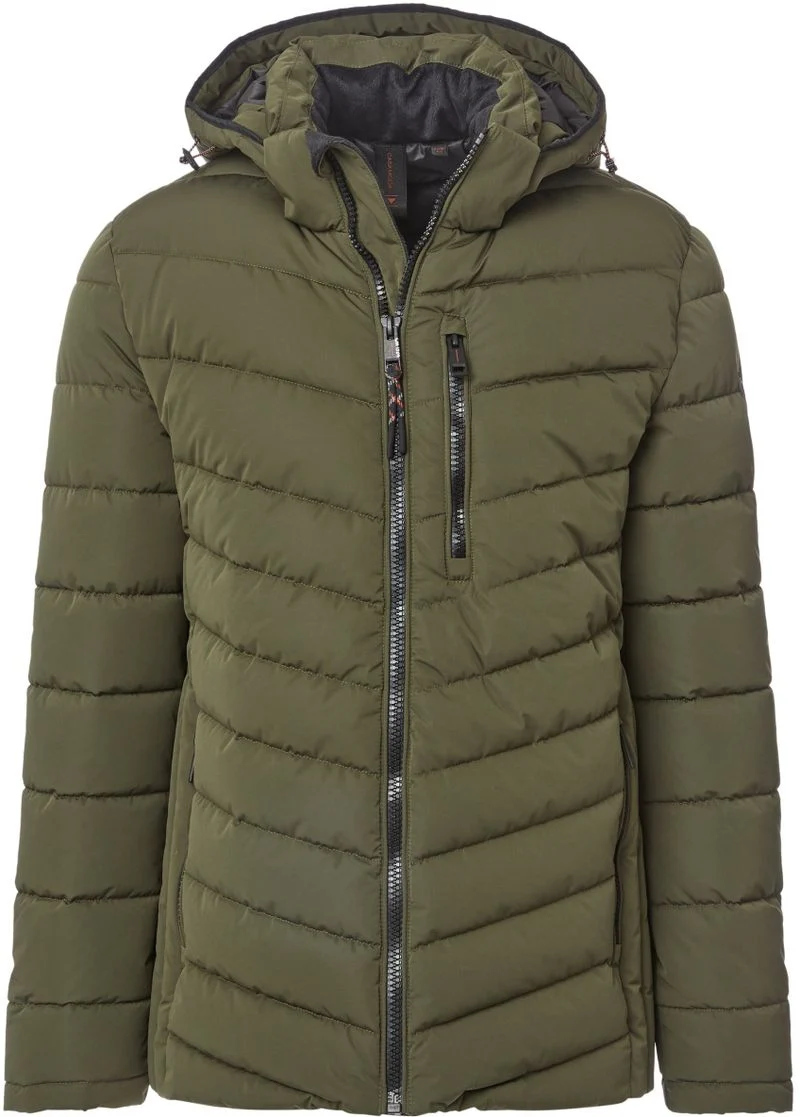 Casa Moda Jacke Hooded Puffer Olivgrün - Größe 5XL günstig online kaufen