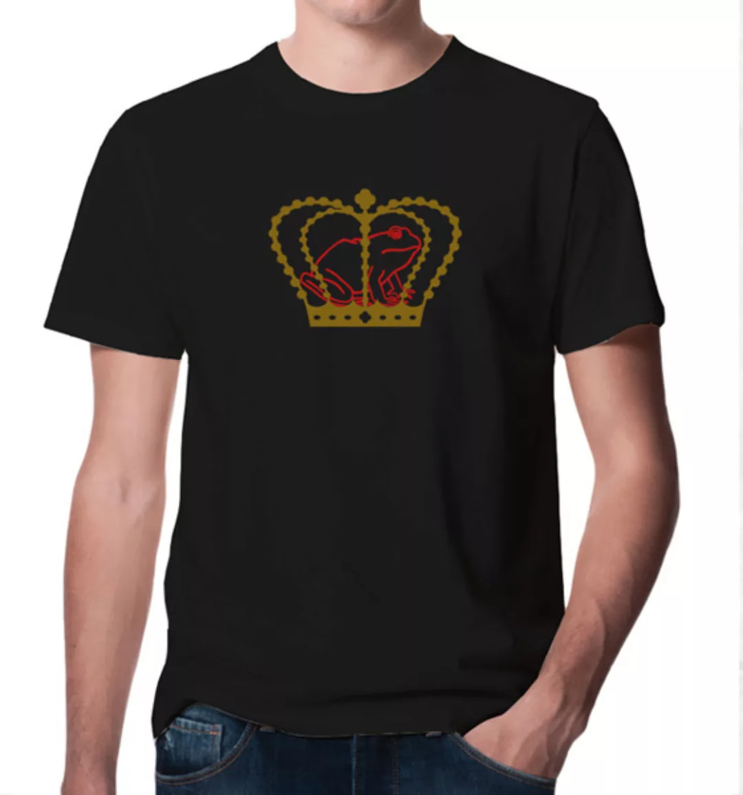 Der Froschkönig T-shirt In Schwarz günstig online kaufen